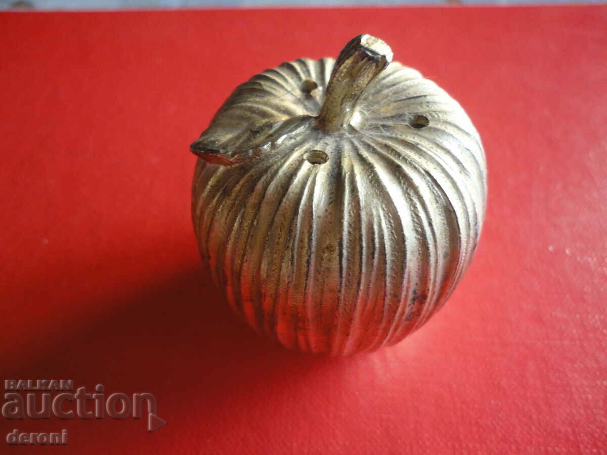 Great bronze salt and pepper shaker apple - 7