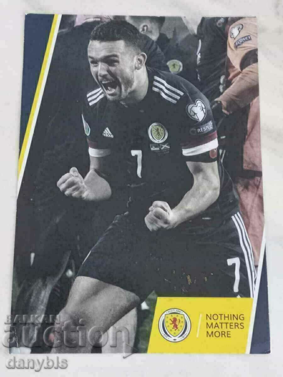 Soccer Card - John McGinn - Scotland v Aston Villa