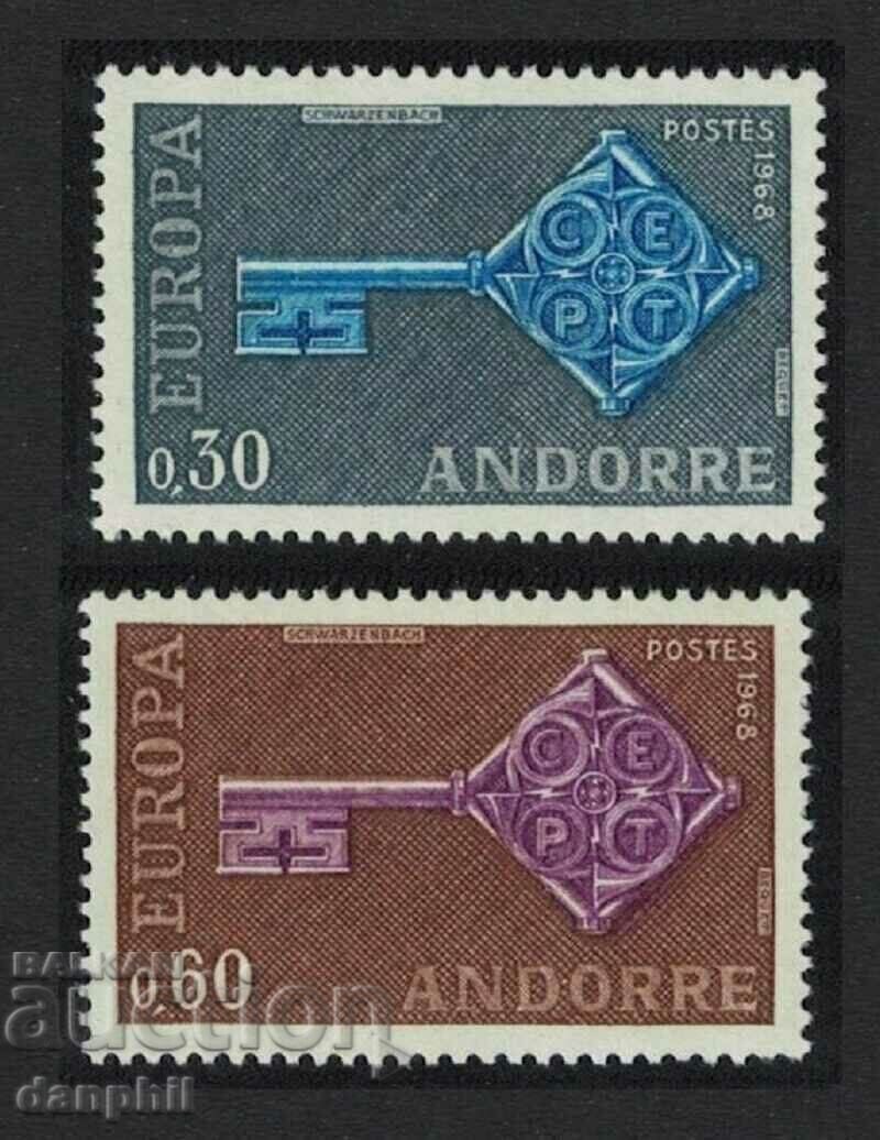 Andorra Fr. 1968 Europe CEPT (**) clean, unstamped