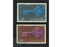 Andorra pr. 1968 Europa CEPT (**) curat, netimbrat