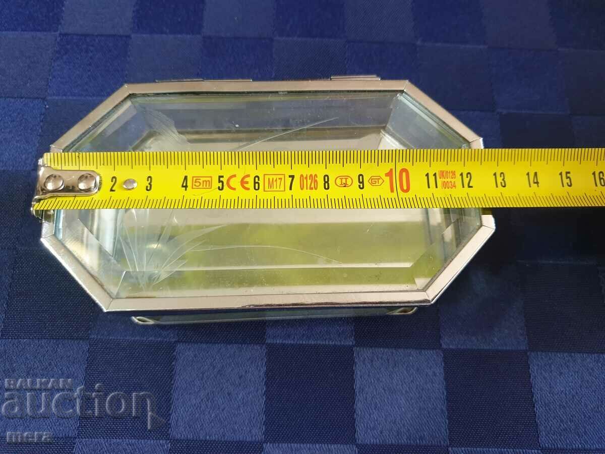 Crystal faceted glass jewelry box - 5