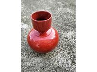 Italian red porcelain Citano vase