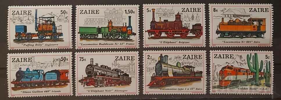 Zaire/Congo, DR 1980 MNH ατμομηχανές