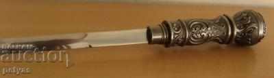 Elegant and stylish cane style "Art Nouveau" + dagger - 5
