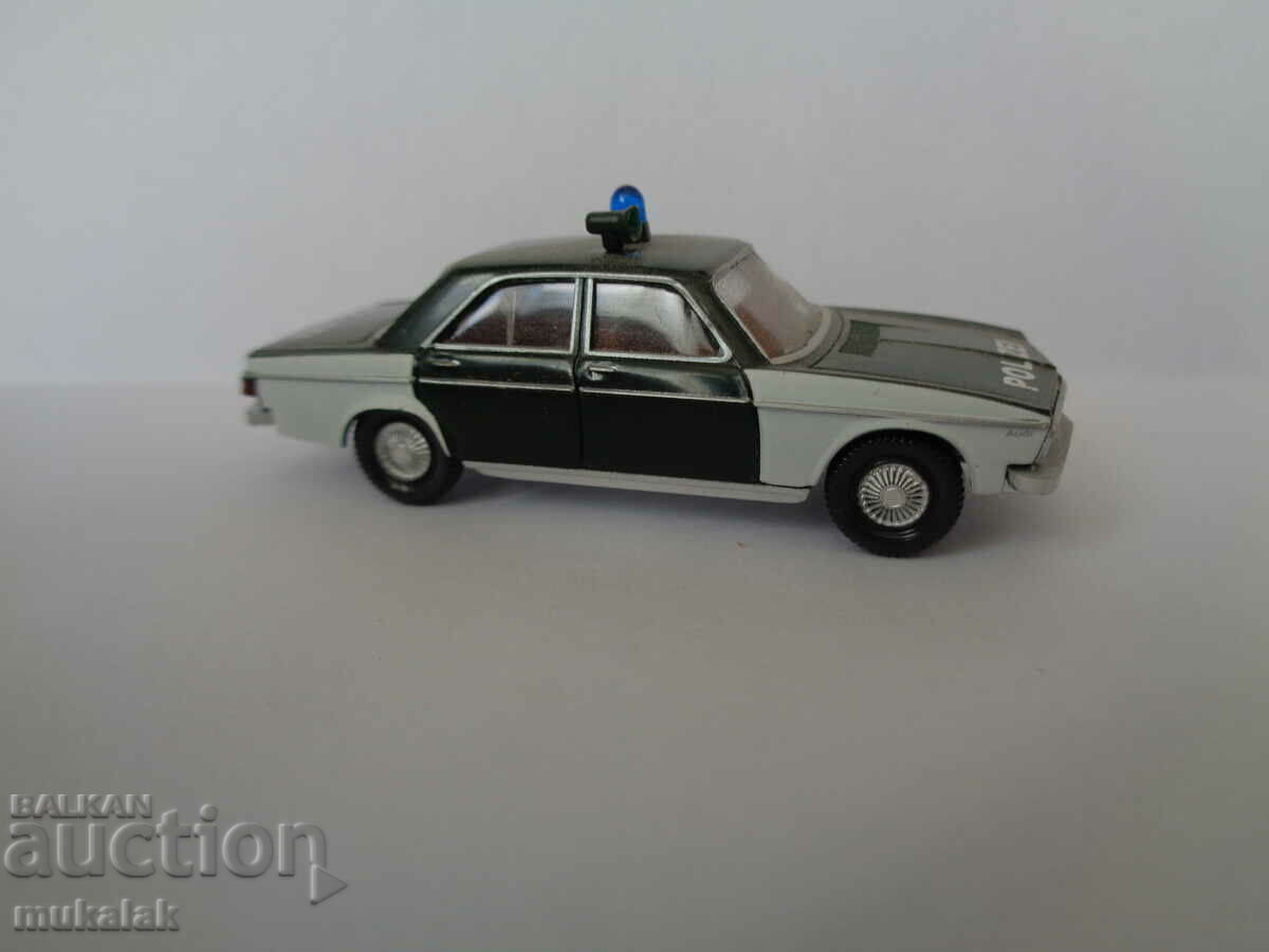 Auction WIKING 1:87 H0 AUDI POLICE TOY TROLLEY MODEL Auction WIKING 1:87 H0 AUDI POLICE TOY TROLLEY MODEL