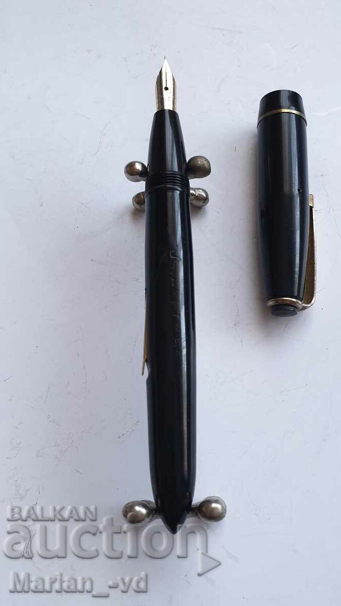 Auction  Old French fountain pen with gilt nib