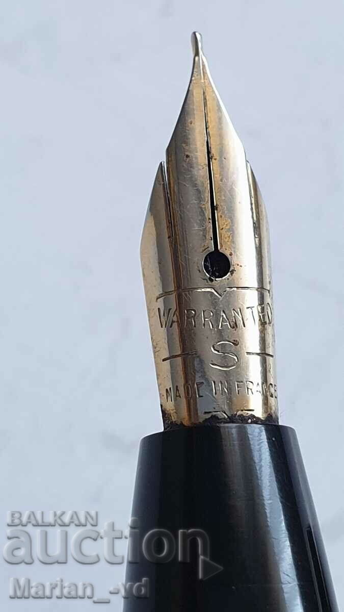 Old French fountain pen with gilt nib - 7