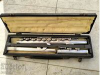 Old silver plated flute, head missing