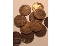 LOT OF COINS 1962 5 CENTS