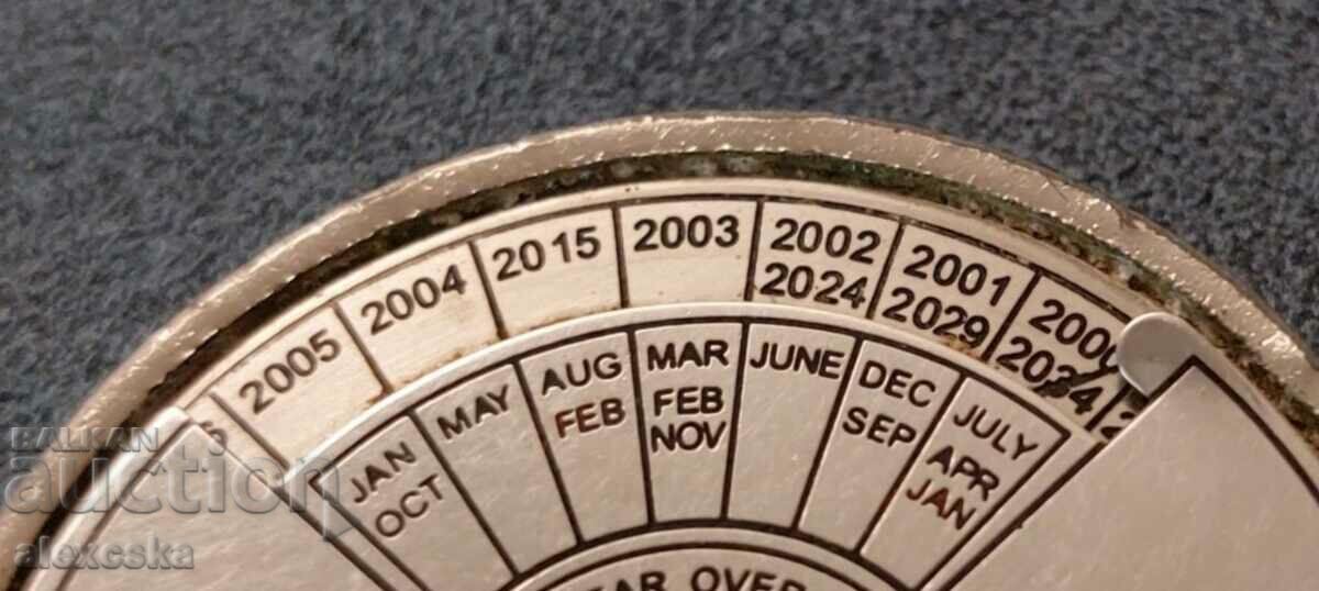 Old Keychain - Perpetual Calendar - 5 Old Keychain - Perpetual Calendar - 5