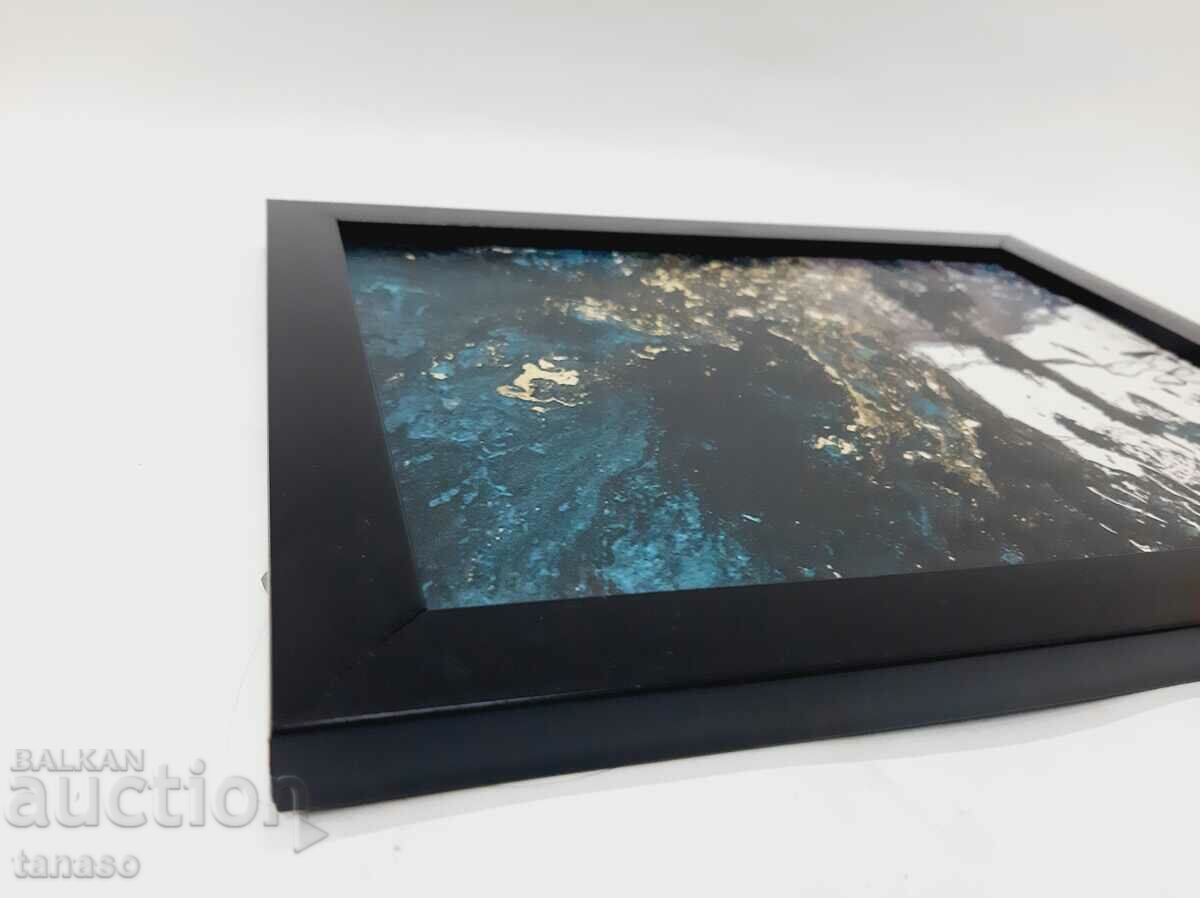 Delivery of Fluid art painting, fiberboard with frame (14.3) Delivery of Fluid art painting, fiberboard with frame (14.3)