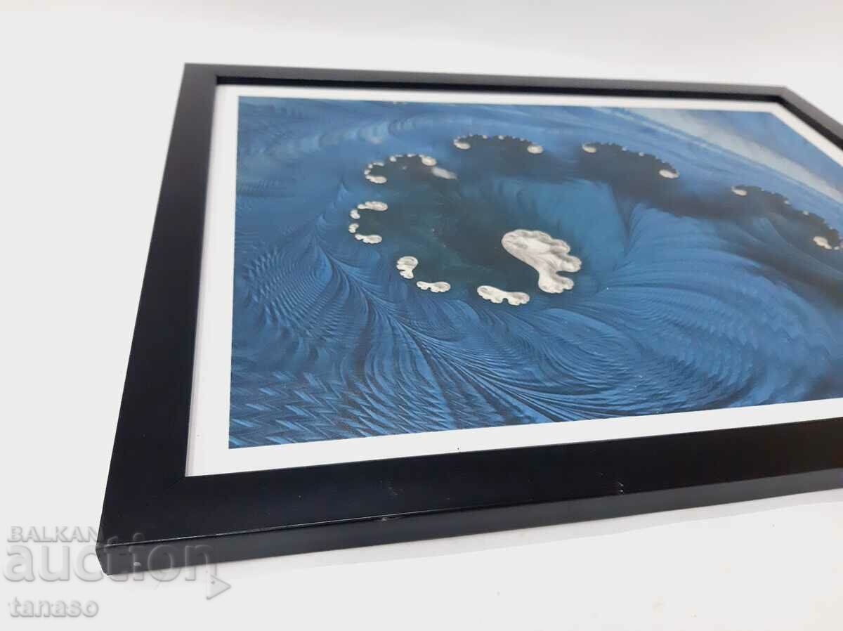 Fluid art painting, fiberboard with frame (14.3) - 5 Fluid art painting, fiberboard with frame (14.3) - 5