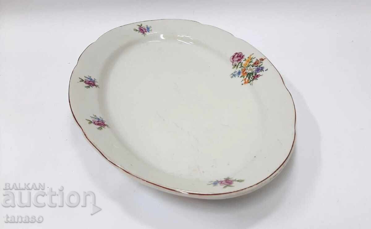 Tavă ovală retro din porțelan, farfurie pentru servire (10.2) cu preț € 29.00 | 56.72 BGN
