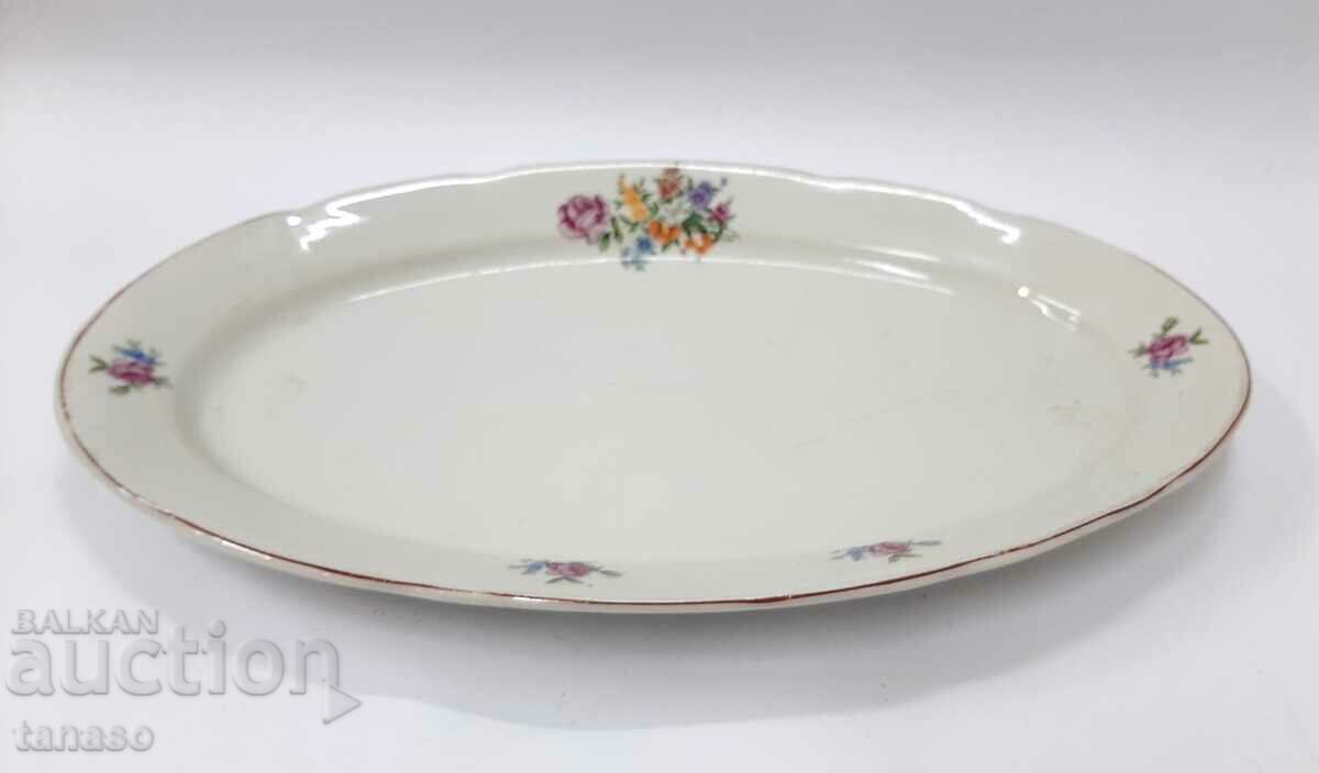 Old porcelain plate - platter (10.2)