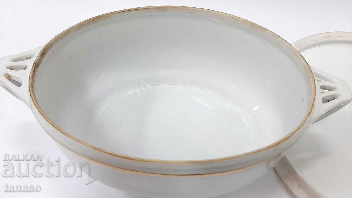 Schlaggenwald old porcelain tureen, ellipse, lid (10.2) - 5 Schlaggenwald old porcelain tureen, ellipse, lid (10.2) - 5