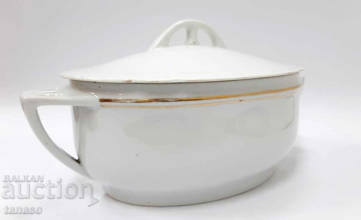 Schlaggenwald old porcelain tureen, ellipse, lid (10.2) - 6