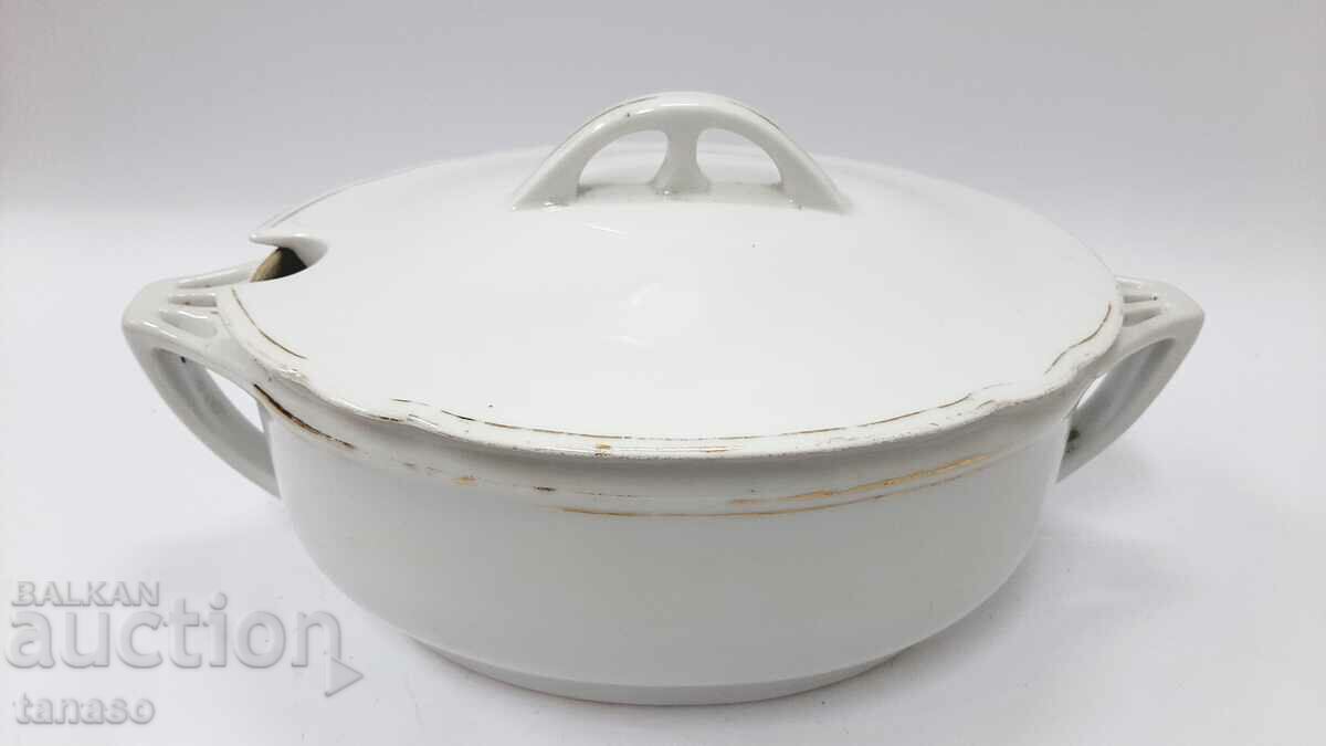 Schlaggenwald old porcelain tureen, ellipse, lid (10.2) - 7 Schlaggenwald old porcelain tureen, ellipse, lid (10.2) - 7