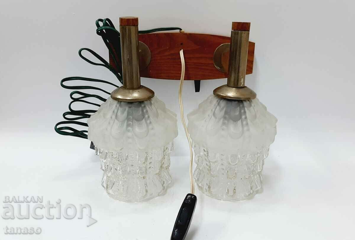 Wall sconce, double with lampshades(15.4)