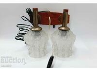 Wall sconce, double with lampshades(15.4)
