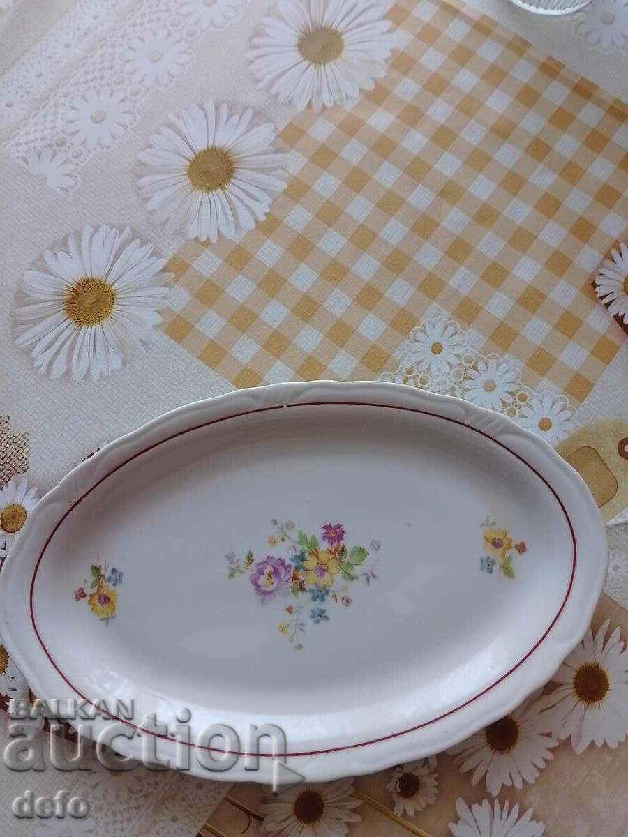 Porcelain Bulgarian salad plate