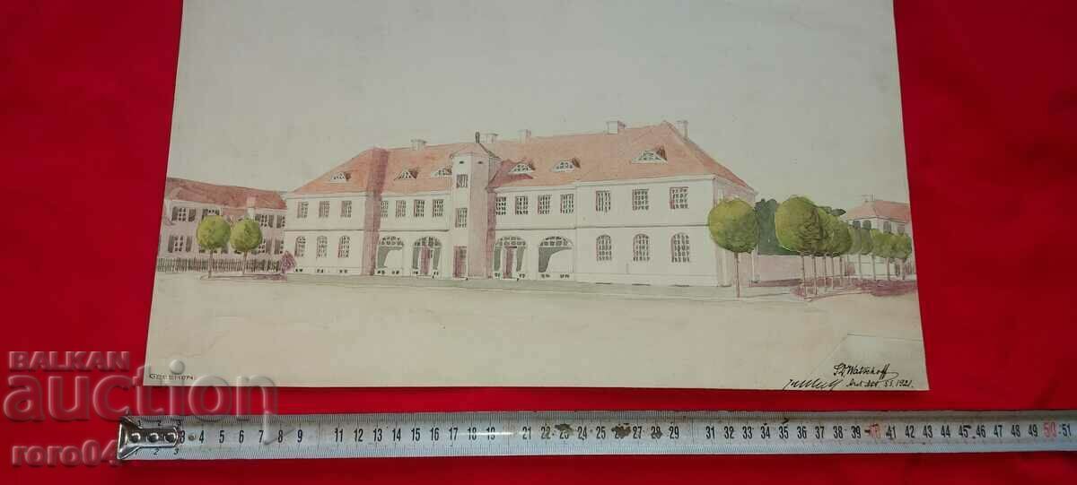 OLD WATERCOLOR - SIGNED - DATED - 5