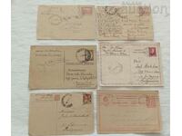POSTAL CARDS 1925-1944 LOT 5 NUMBERS