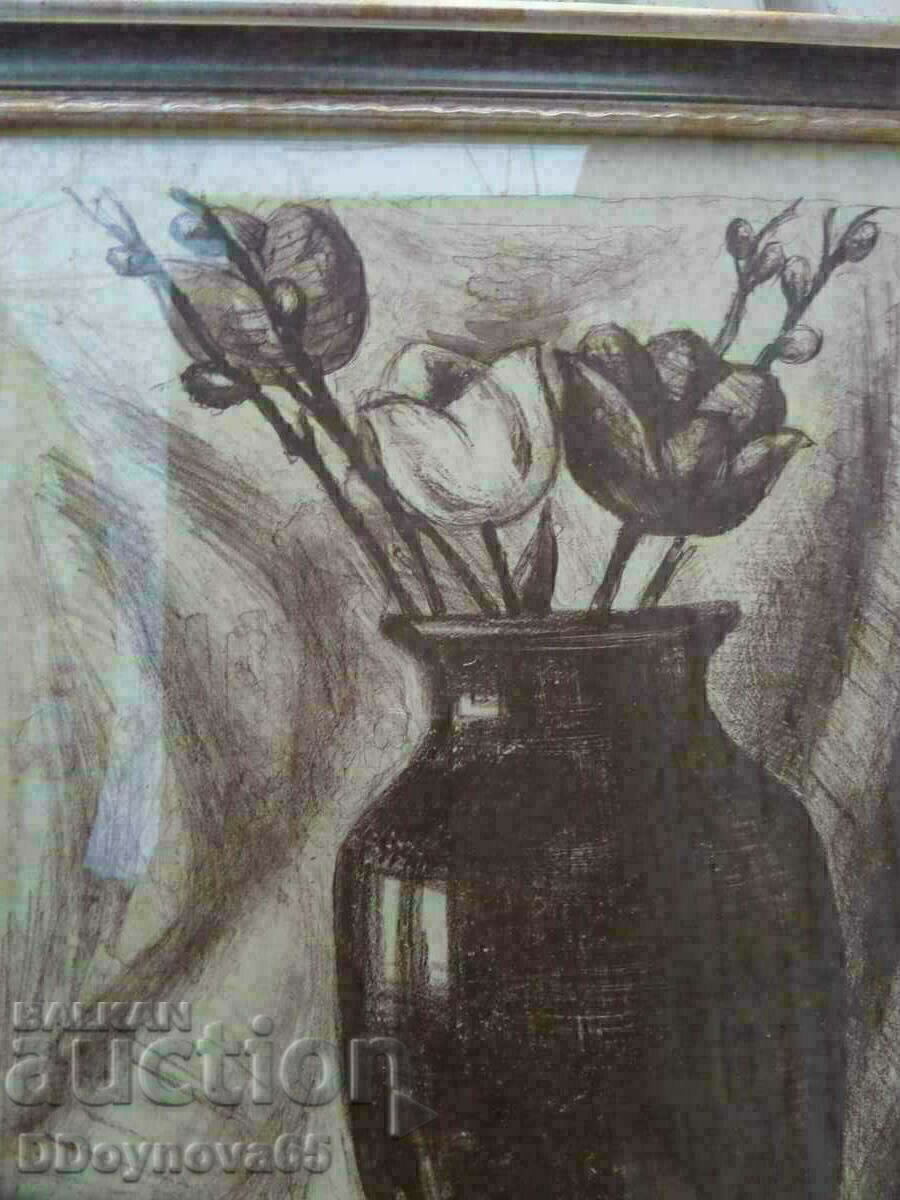 Lyudmil Asenov lithograph 1/3 1990 with price 79.00 BGN | € 40.39 Lyudmil Asenov lithograph 1/3 1990 with price 79.00 BGN | € 40.39