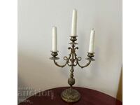 Стар бронзов свещник