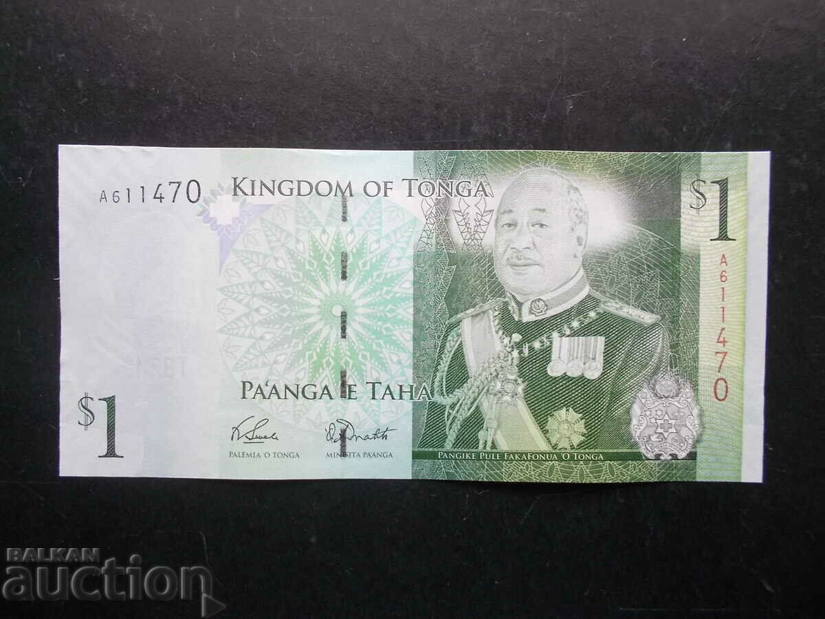 ТОНГА , 1 $ , 2009 , UNC