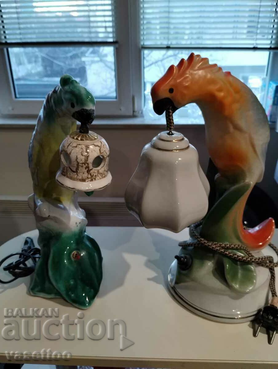 Old porcelain lamps