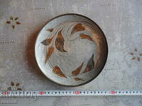 A great bronze plate with enamel