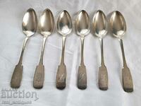 Silver spoons - Tsarist Russia