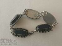 Vazrozhdenska. Brățară cu Agat NEGRU LUSTRUIT