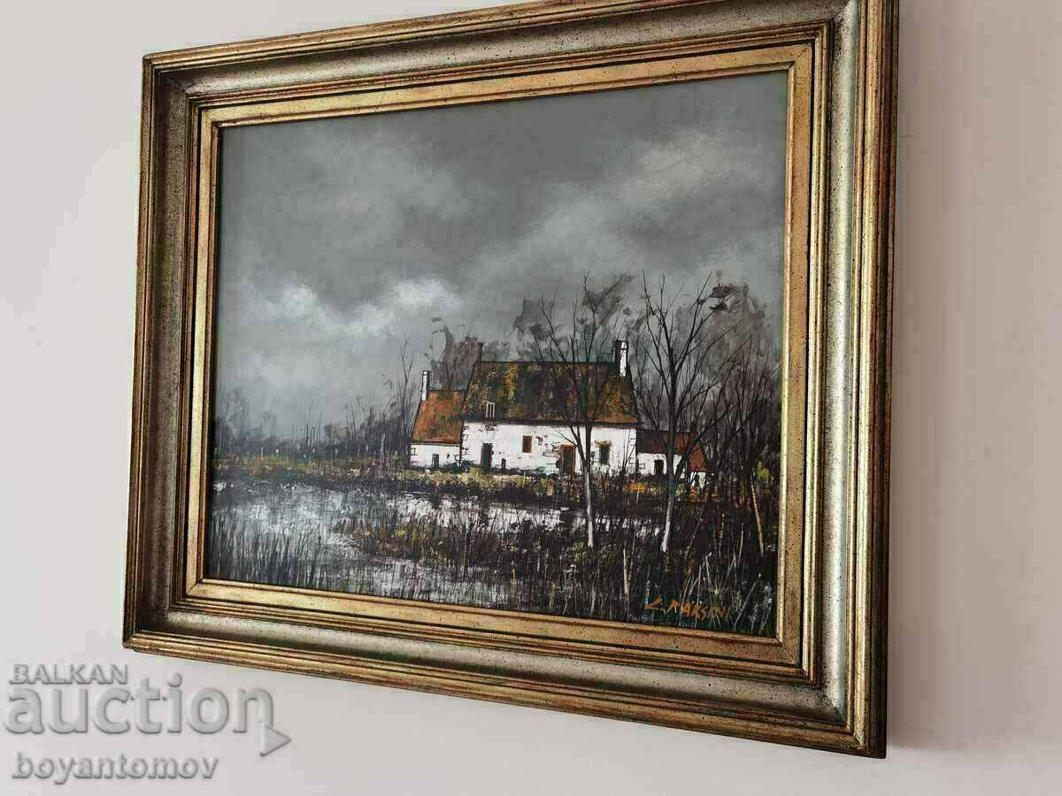 Luciana Parsini, painting Lake landscape, MBP with price 795.00 BGN | € 406.48