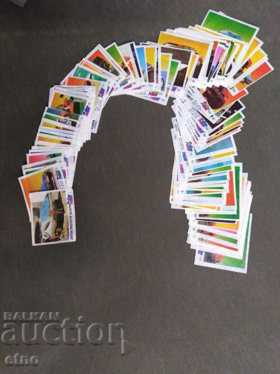 OLD GUM PICTURES-COMPLETE OTO-MOTO SERIES,1-100