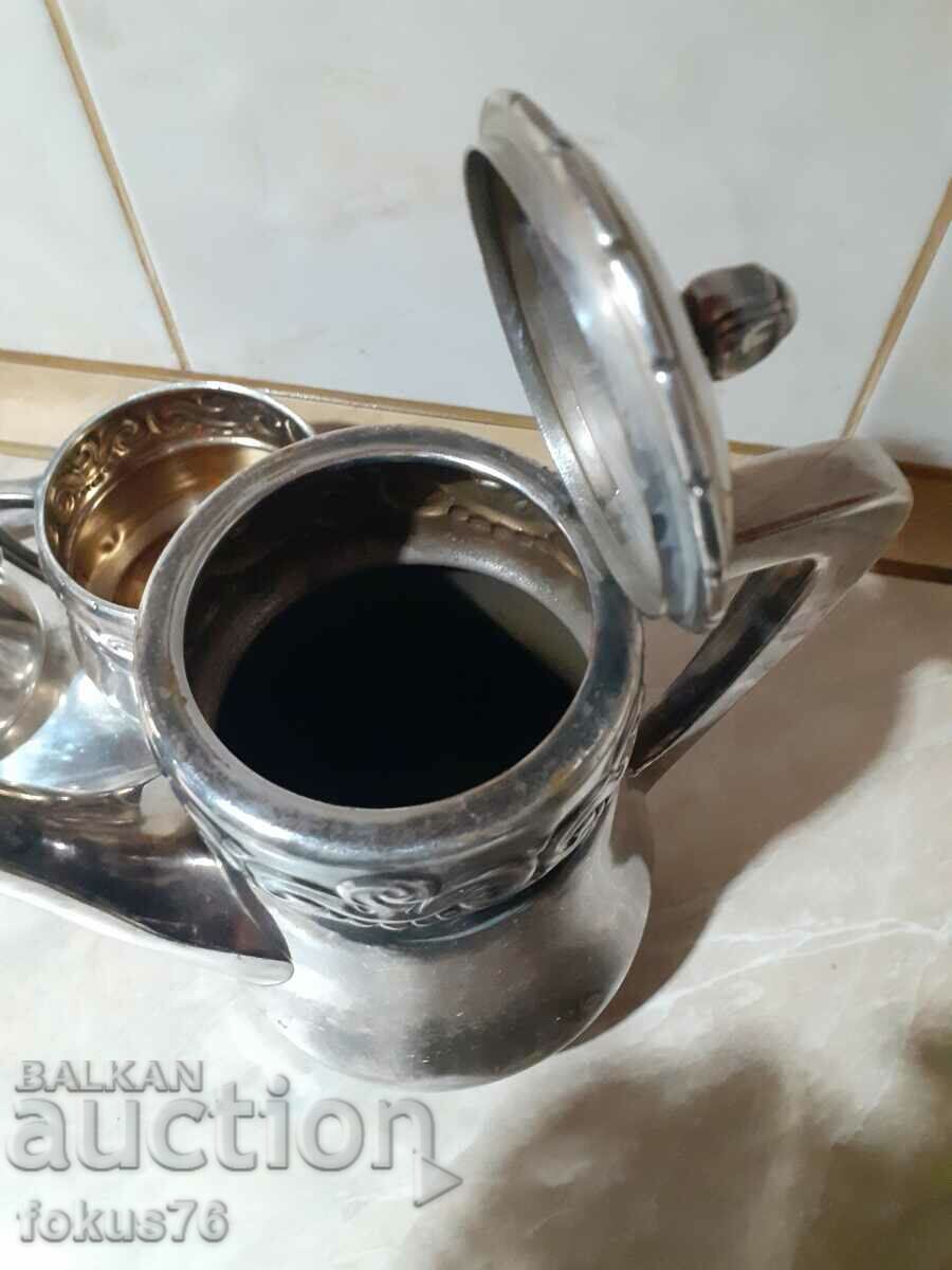 Delivery of Great boards Eneret Astral thick silver plated tea set Delivery of Great boards Eneret Astral thick silver plated tea set