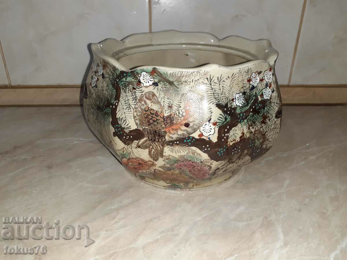 Licitație Vechi bol satsuma unic marca din porțelan satsuma