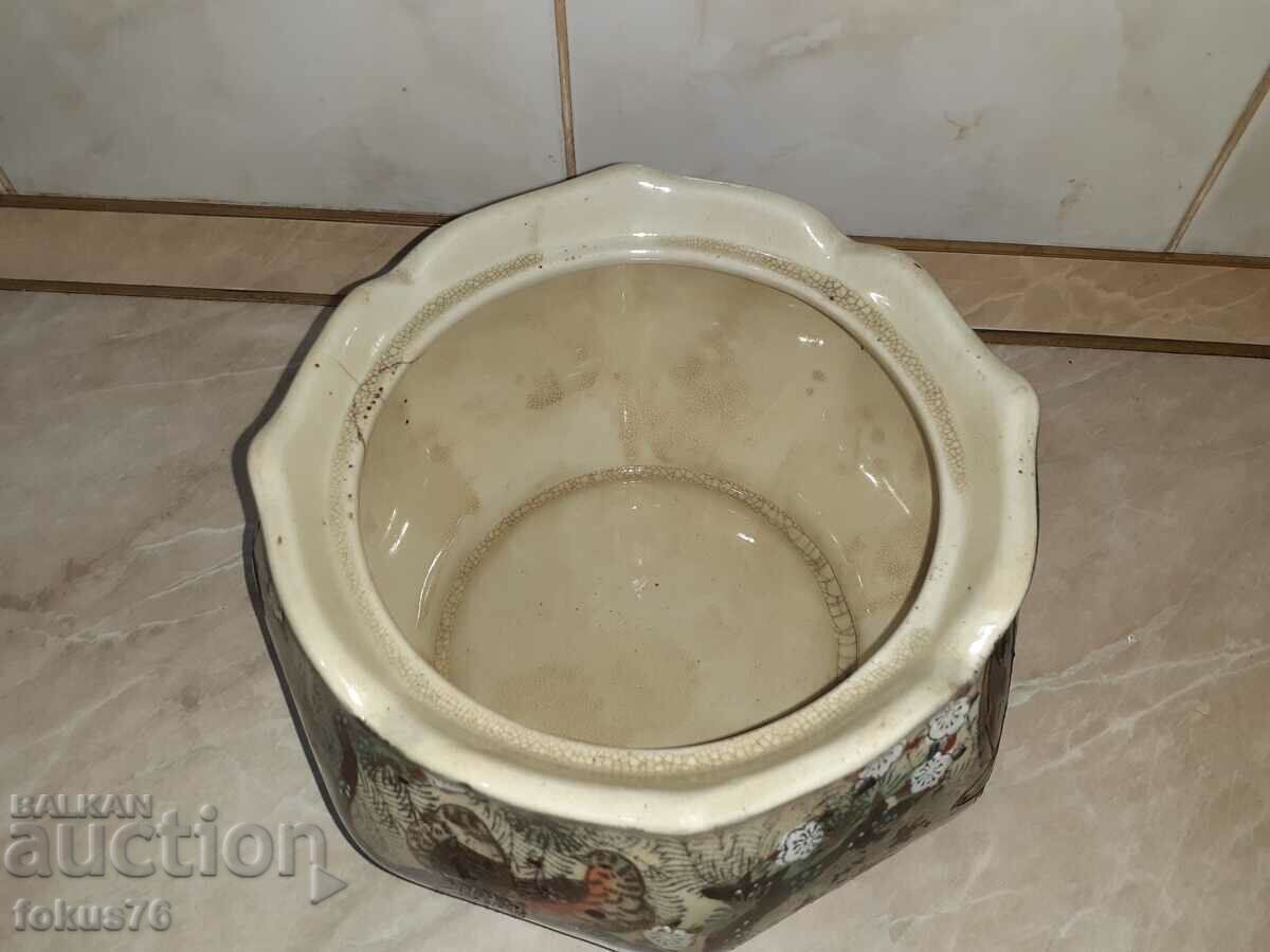 Livrarea Vechi bol satsuma unic marca din porțelan satsuma