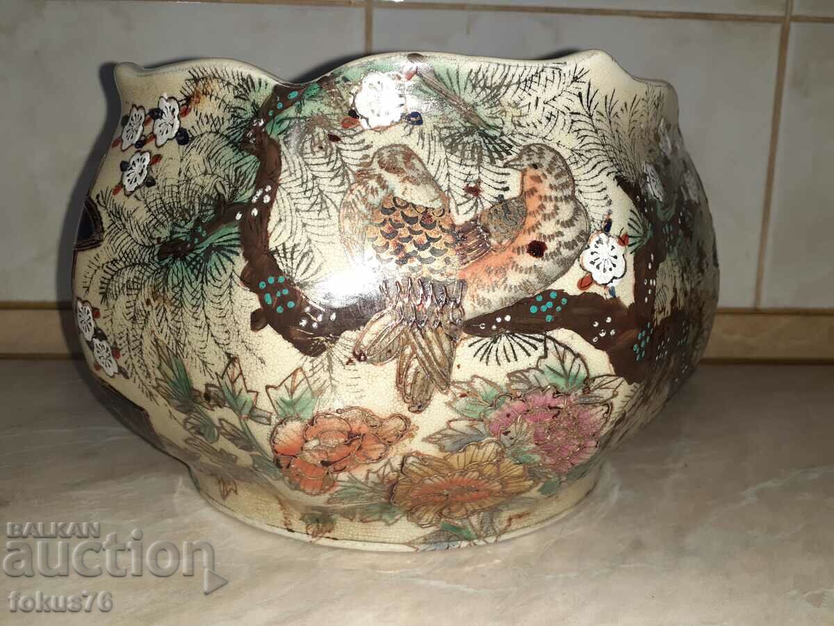 Vechi bol satsuma unic marca din porțelan satsuma - 6