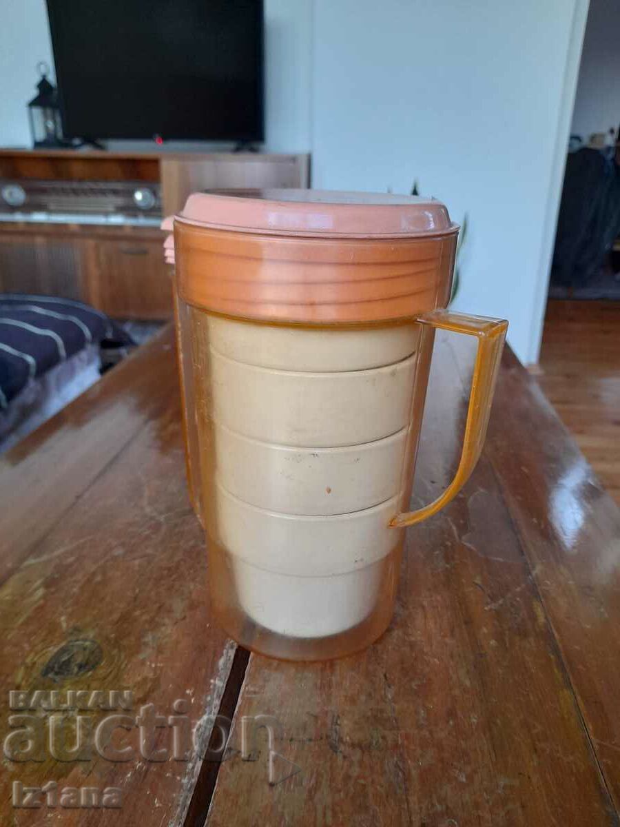 Old Travel Set Jug with Cups with price 25.00 BGN | € 12.78 Old Travel Set Jug with Cups with price 25.00 BGN | € 12.78
