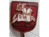 14409 Badge - coat of arms of Varna from 1964 - bronze enamel