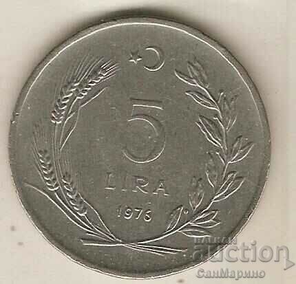 Τουρκία 5 λίρες 1976