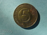 5 толара 1992 г. Словения