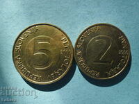 2 и 5 толара 2000 г. Словения