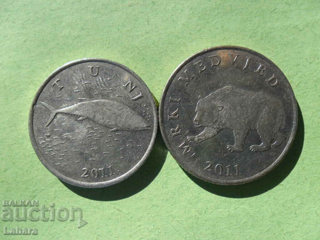 2 and 5 kuna 2011. Croatia with price 3.00 BGN | € 1.53