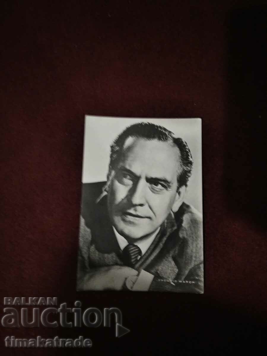 Card/photo American actor Fredric March