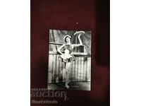 Card/photo actress Leslie Caron