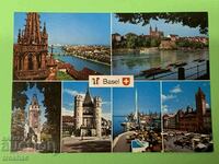 Old postcard Basel Switzerland