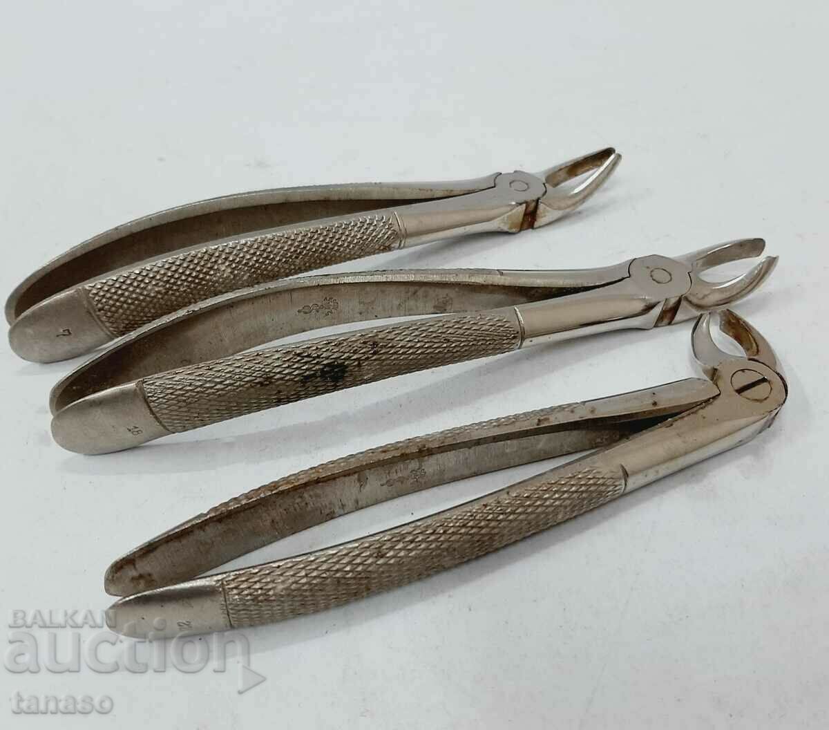 Lot Old dental pliers(17.4) - 5 Lot Old dental pliers(17.4) - 5