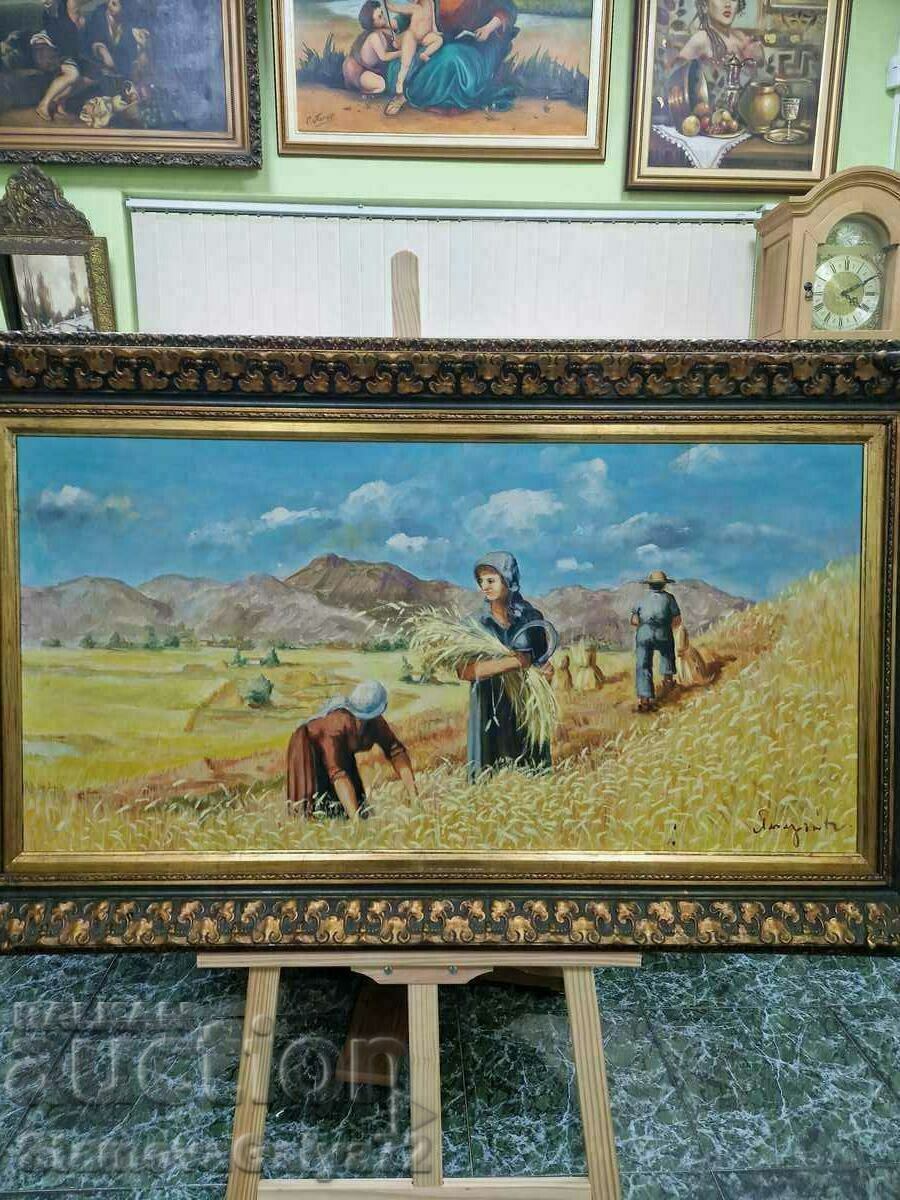 Μοναδική μεγάλη αντίκα πρωτότυπη ελαιογραφία με τιμή 399.00 BGN | € 204.01 Μοναδική μεγάλη αντίκα πρωτότυπη ελαιογραφία με τιμή 399.00 BGN | € 204.01